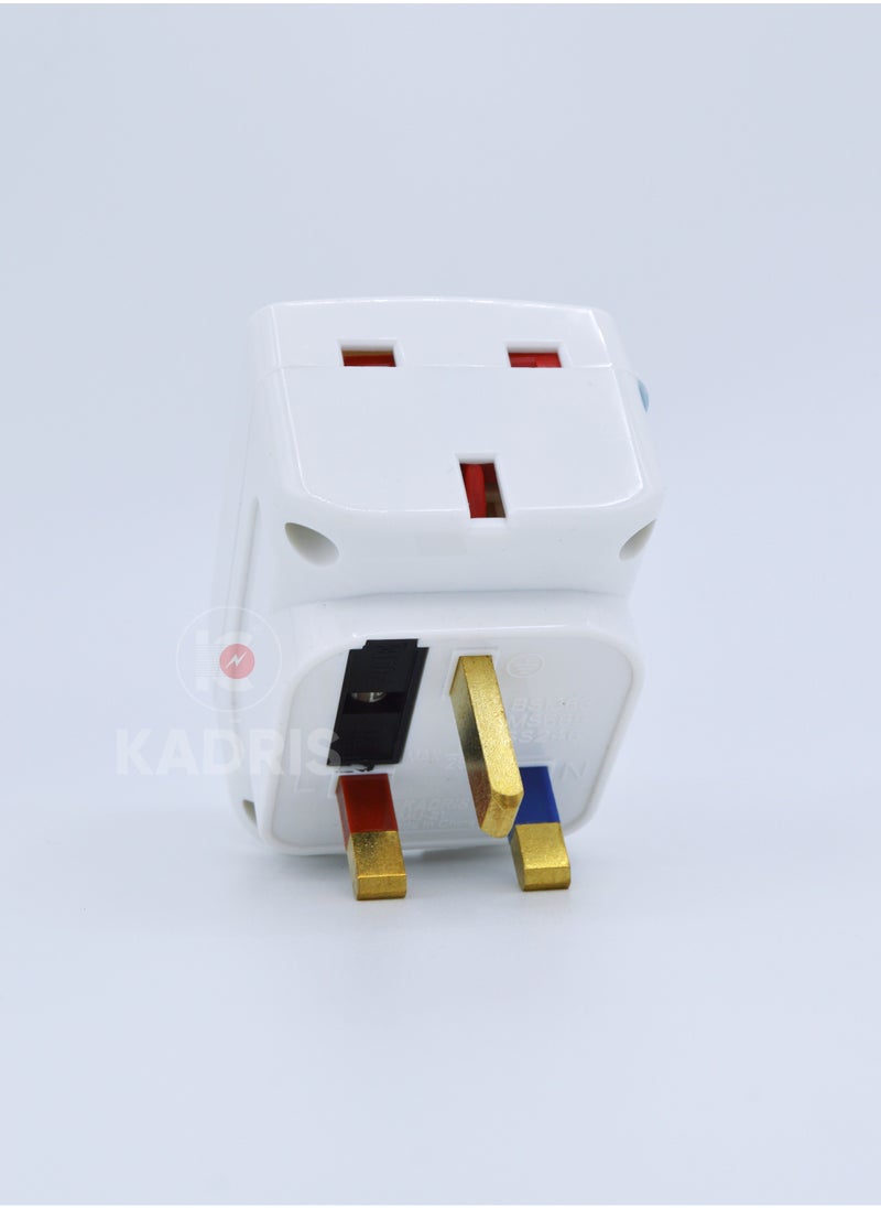 KADRIS - Kadris UAE Approved UK Type G Plug Socket 13 A Fused Multi Plug Socket -21 - Image 1