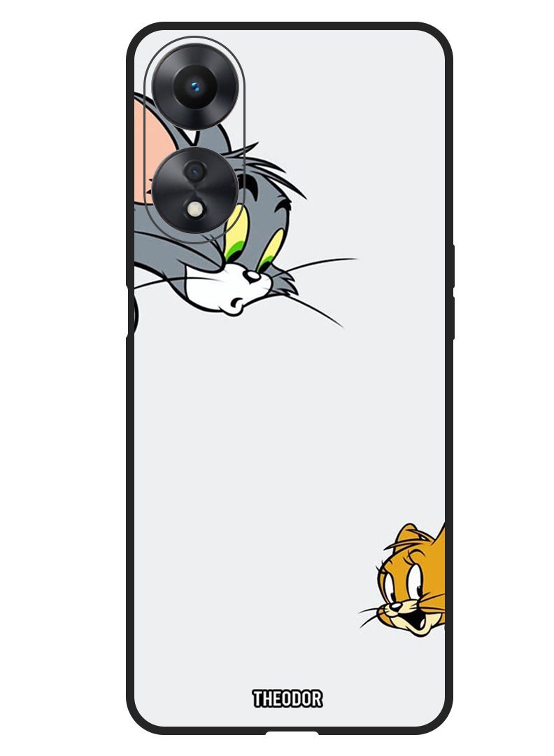 Theodor Protective Case Anti Scratch Shock Proof Bumper Cover For Oppo F23 5G Tom Jerry - Image 1