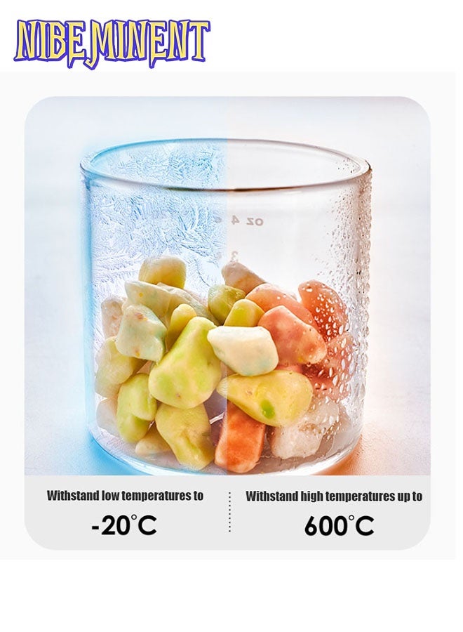 NIBEMINENT 4 Pack Glass Baby Food Storage Containers with Lids, Microwavable Baby Food Storage Containers, Baby Food Freezer Tray, Glass Baby Food Jars  - Image 3