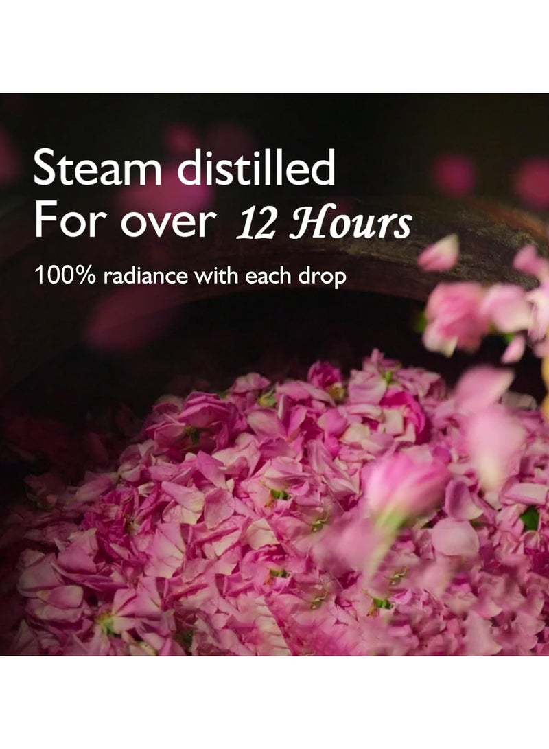 دابر جولباري تونر ماء الورد/ ماء الورد الفاخر / تونر للوجه - 400 مل | لا يحتوي على بارابين | خالٍ من الكحول | ينظف البشرة ويرطبها ويرطبها | يوازن ويعيد توازن مستويات الحموضة في البشرة | لجميع أنواع البشرة - Image 4