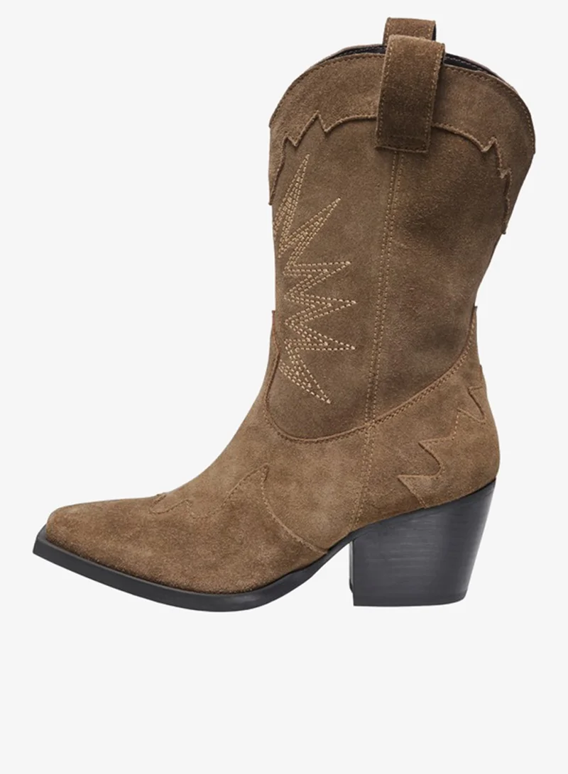 Leva Cowboy Ankle Boots