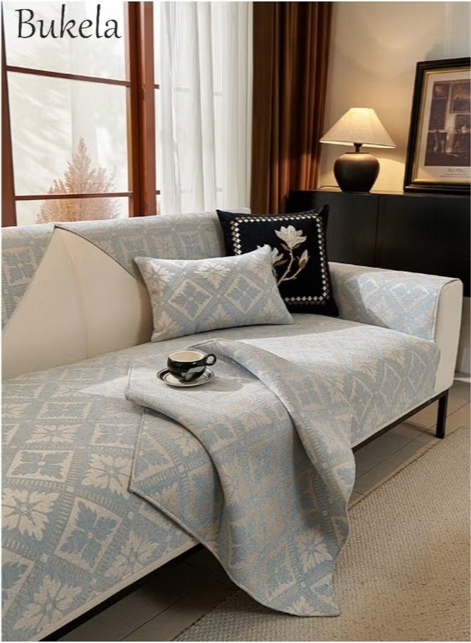 Bukela Sofa Cover Sofa Pad French Style High-Grade Sofa Cushions For All Seasons Couch Furniture Protector Modern Chenille Non-Slip Cushions Sofa Cover Cloth Multi -Sized Wear Resistance, Dirty, Washing, Can Be Removed (1PCS) - Image 1