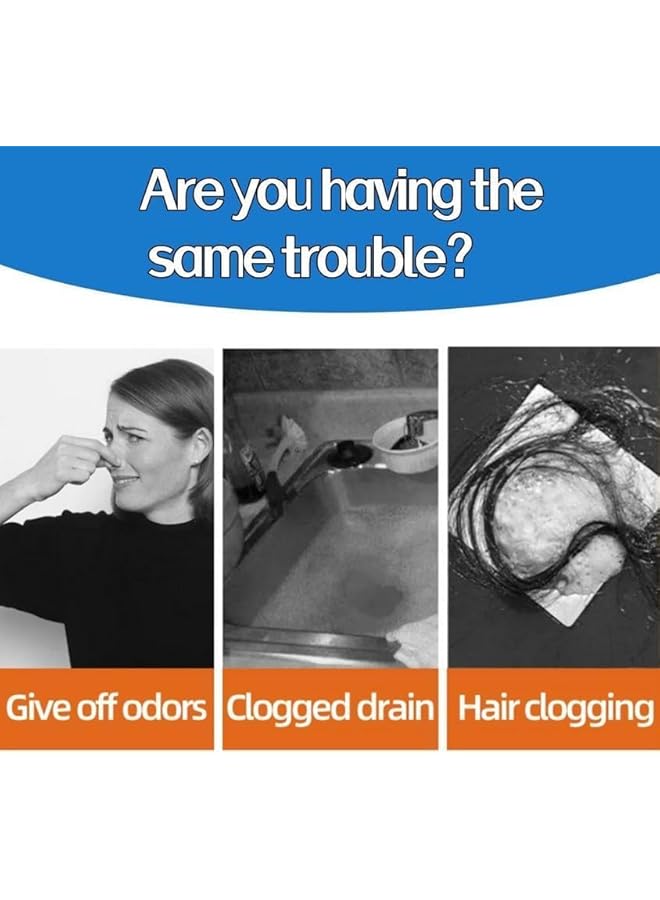 The Bros Disposable Hair Drain Stickers, 2024 New Drain Cover Hair Catcher for Bathroom Laundry Bathtub Kitchen (20) - Image 2