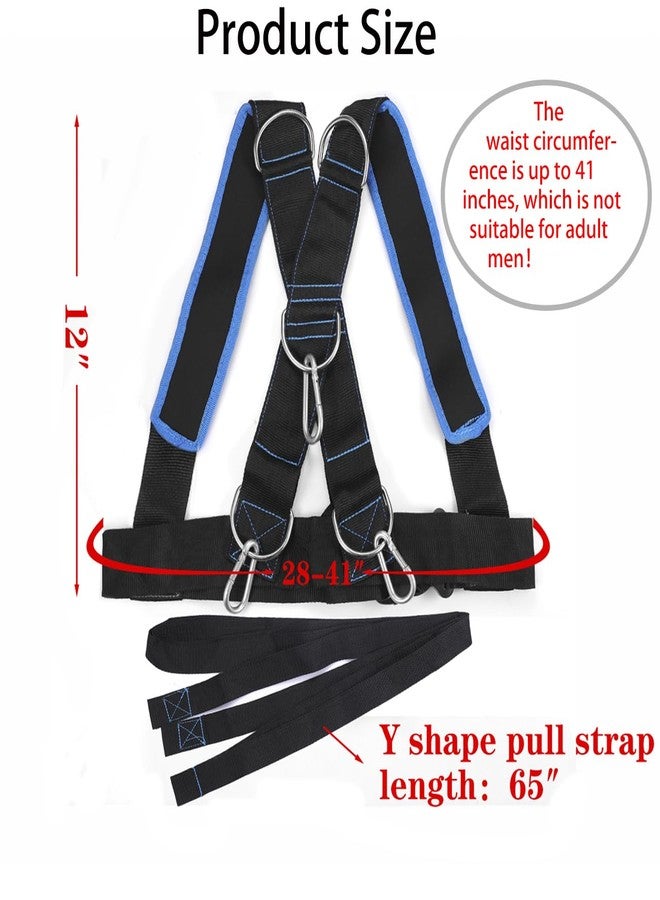 MOOCY Youth Sled Vest Harness,Tire Pulling Harness Workout Training Sled Vests Sports Training Harness for Small Women and Children - Image 2