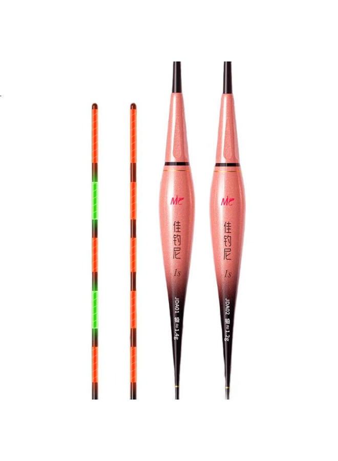 Jiadiaoni Night Luminous Bite Hook Color-Changing Electronic Float High Brightness Eye-Catching High Sensitivity Crucian Carp Float Floating In Water Without Shadow Float 5-2 Unchanged - Image 1