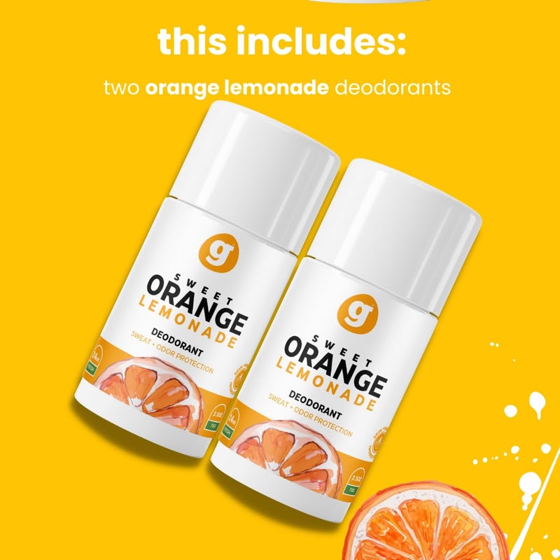 GROWING BASICS Citrus Hibiscus, Natural Deodorant for Women, Girls, Safe for Kids | Non-Toxic, Aluminum-Free | Sweat + body odor Protection 2 PACK (Sweet Orange Lemonade) Lasts Up to 6 Months - Image 4