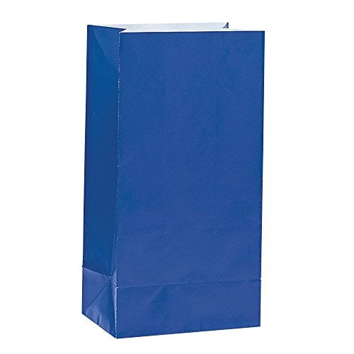Unique Party Vibrant Royal Blue Paper Party Bags (Pack of 12) - Premium Quality, Perfect for Celebrations & Gifts - Image 4