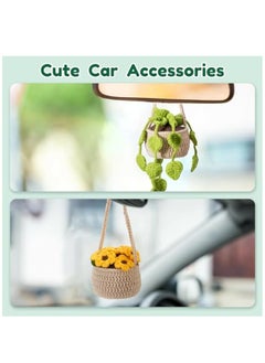 Hihonor 4PCS Beginner Crochet Kit for Hanging Plants, Crochet Potted Plant Kit Adult Crochet Kit with Easy Tutorials DIY Crochet Kit Hanging Plant Crochet Kit DIY Potted Plant Crochet for Adults Beginner  - Image 3