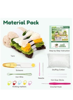 Hihonor 4PCS Beginner Crochet Kit for Hanging Plants, Crochet Potted Plant Kit Adult Crochet Kit with Easy Tutorials DIY Crochet Kit Hanging Plant Crochet Kit DIY Potted Plant Crochet for Adults Beginner  - Image 5