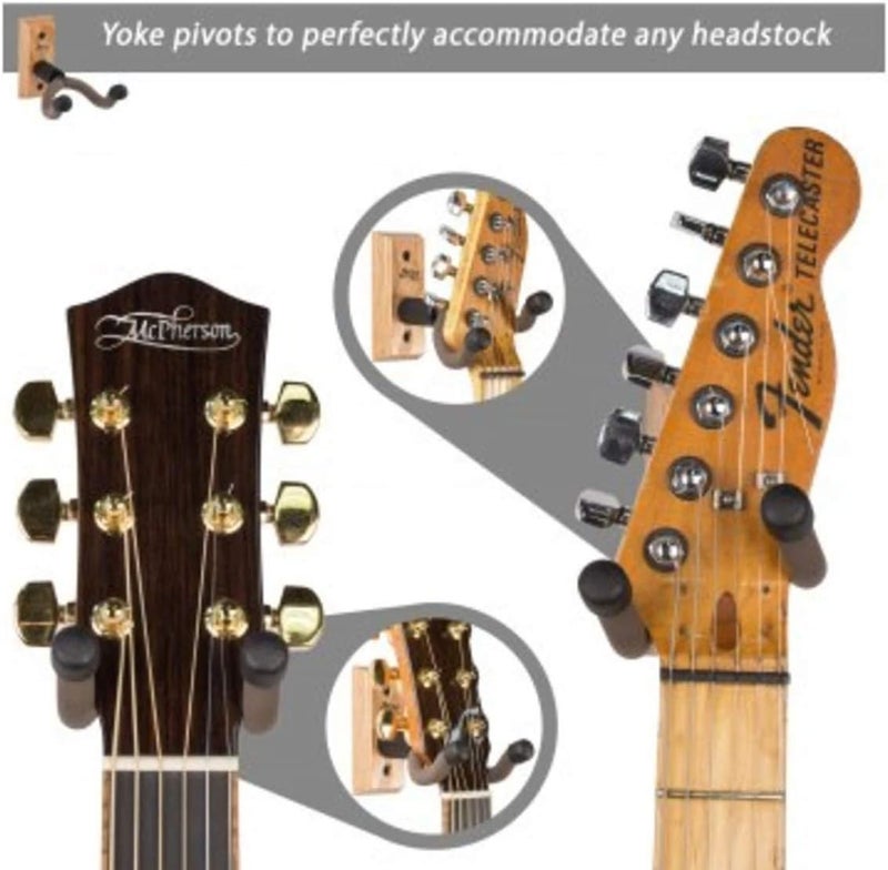 String Swing CC01K-C Guitar Hanger Wall Mount for Acoustic and Electric Guitars - Cherry - Image 2