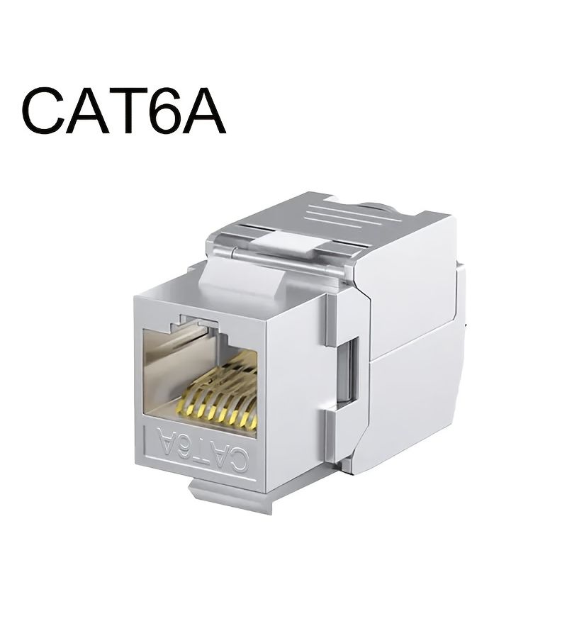 Cat6a Cat7 Rj45 Stp Tool-Free Keystone Plug Coupler For 22 To 26 Awg Cable - Image 2