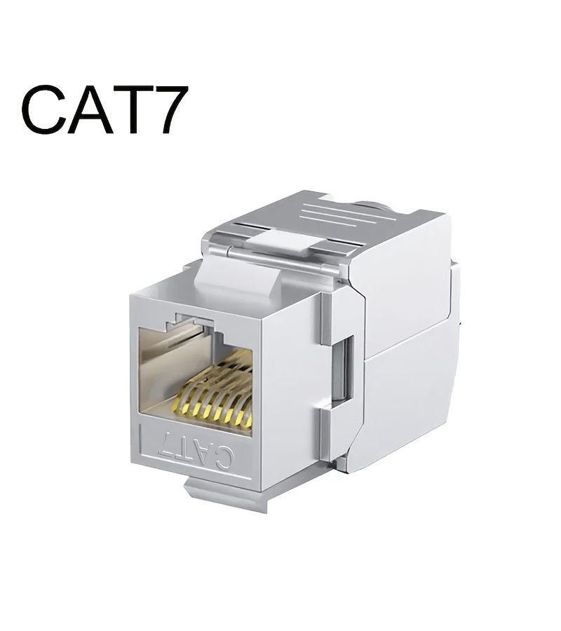 Cat6a Cat7 Rj45 Stp Tool-Free Keystone Plug Coupler For 22 To 26 Awg Cable - Image 4