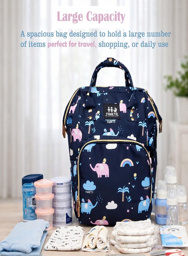 Infantbond by fareto diaper bag with multiple pockets | travel bag for parents | mother bag | multi utility bag for moms(black) - Image 4