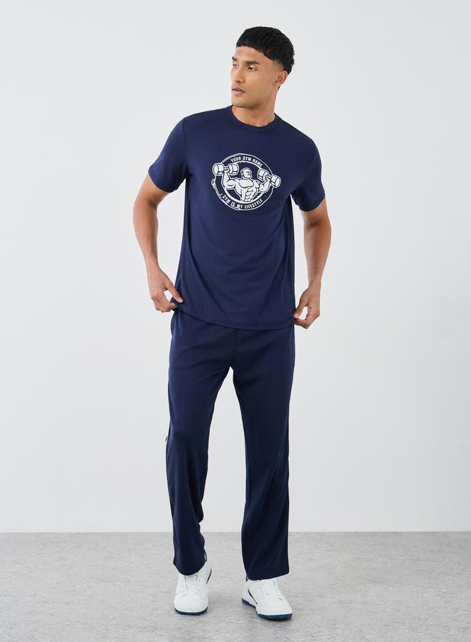 Take Two Graphic Print Round Neck Regular Fit T-Shirt - Image 2