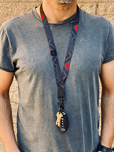 POCKT Lanyard for Keys Neck Lanyard Key Chain Holder for Men and Women - Cool Neck Lanyards for Keys, Wallets and ID Badge Holders | Chevron - Image 3