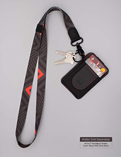 POCKT Lanyard for Keys Neck Lanyard Key Chain Holder for Men and Women - Cool Neck Lanyards for Keys, Wallets and ID Badge Holders | Chevron - Image 5