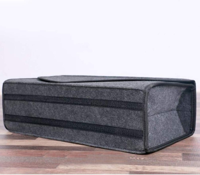 FAVOMOTO Felt Trunk Storage Bag Foldable Organizer for Car Portable Driving Bag for Van for Groceries Emergency Gear and More Grey - Image 5