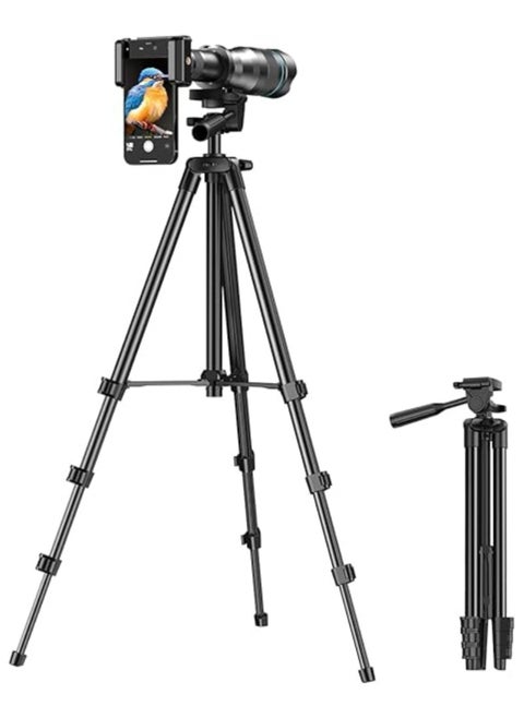 APEXEL High Power 60X HD Telephoto Lens, High Power Telephoto Mobile Cell Phone Lens with Extension Tripod and Wireless Remote for iPhone 15 Pro/14 Pro/13 Pro, Samsung and Most Smartphone.