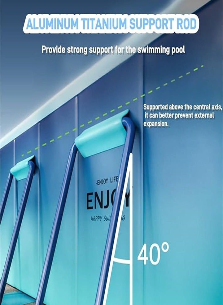 Foldable swimming pool, non-inflatable outdoor swimming pool for children and adults, large children's pool hard plastic shell portable swimming pool - Image 5