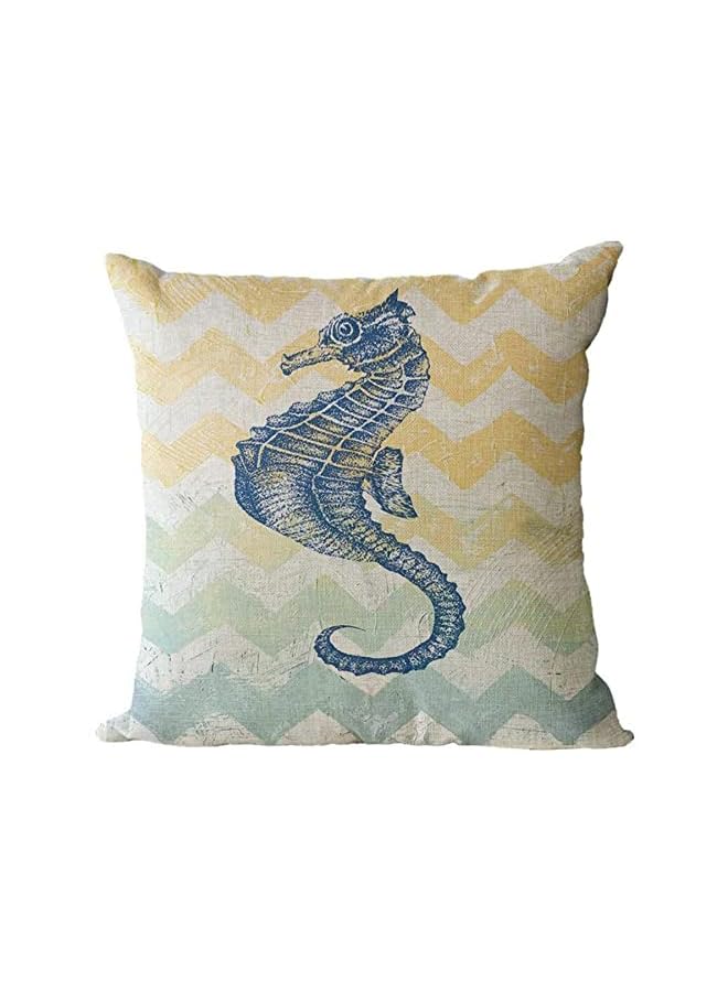 Zaboon Elecdon Decorative Throw Pillow Covers Pack Of 4 Waterproof Cushion Covers Perfect For Outdoor Patio Garden Living Room Sofa Farmhouse Decor 18X18 Inches Starfish Seahorse - Image 4