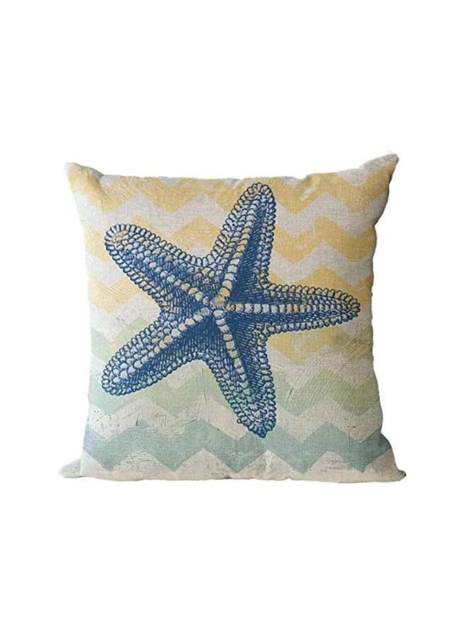 Zaboon Elecdon Decorative Throw Pillow Covers Pack Of 4 Waterproof Cushion Covers Perfect For Outdoor Patio Garden Living Room Sofa Farmhouse Decor 18X18 Inches Starfish Seahorse - Image 3