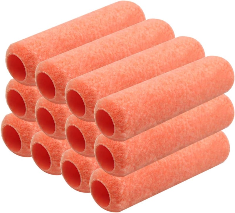 KingOrigin King Origin Paint Roller Covers, 12 Pack, 9 Inch Paint Roller, 3/8 Nap High Dense Roller Covers for Smooth and Textured Rough Surfaces - Image 1