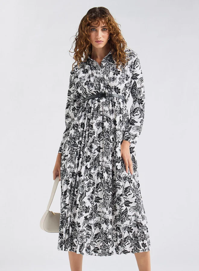 Splash FAV Floral Print Midi Dress