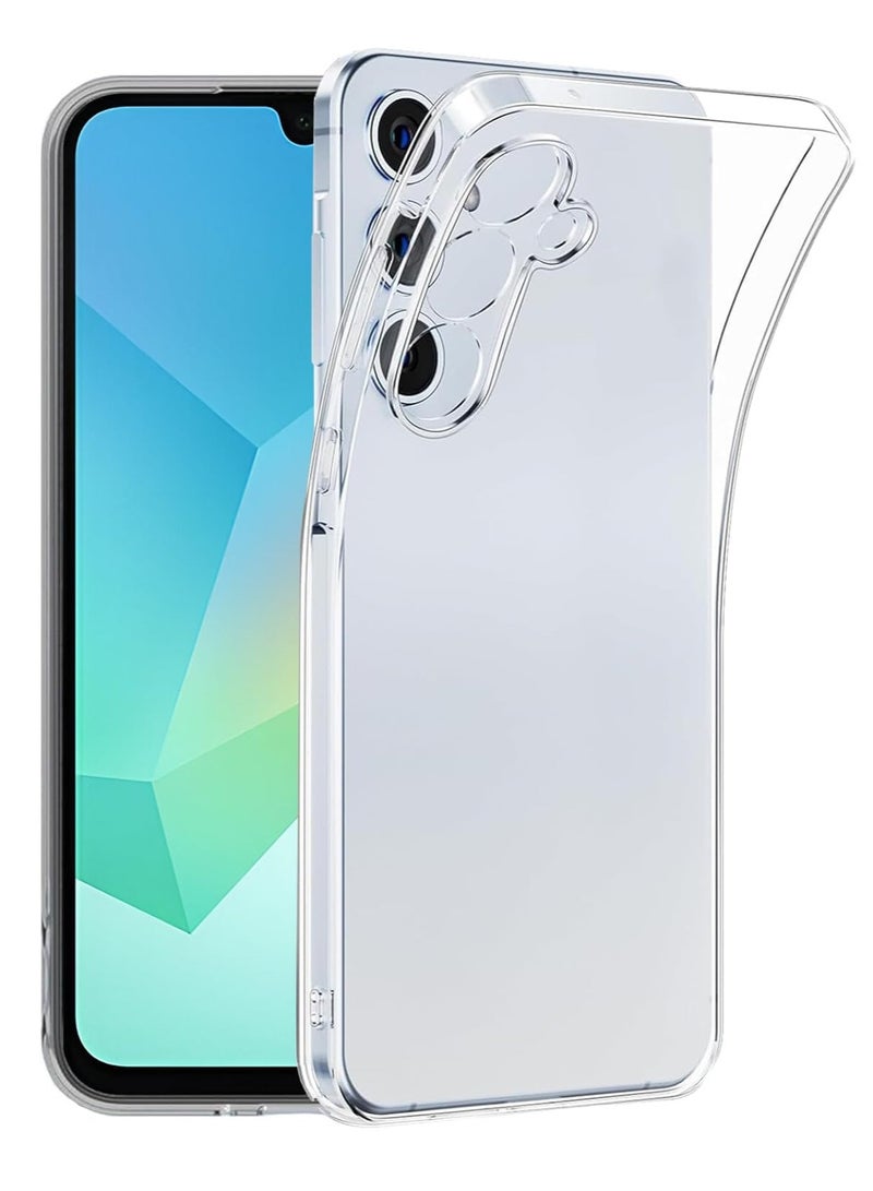 Samsung Galaxy A16 5G Clear Cover Case soft TPU Transparent Silicone Rubber Back Protective Case shock Absorbent Reinforced Corner for Samsung Galaxy A16 5G Clear (Clear)  - Image 1