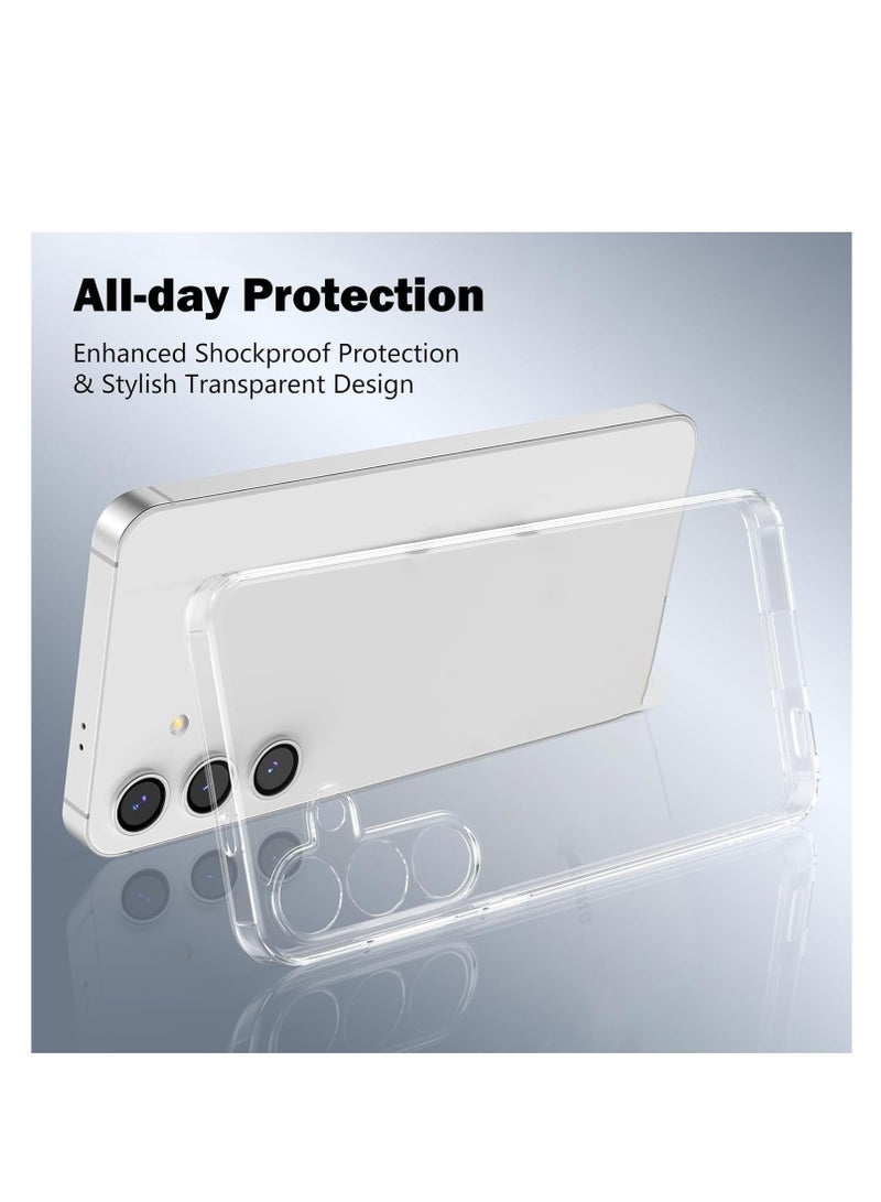 Samsung Galaxy A16 5G Clear Cover Case soft TPU Transparent Silicone Rubber Back Protective Case shock Absorbent Reinforced Corner for Samsung Galaxy A16 5G Clear (Clear)  - Image 2