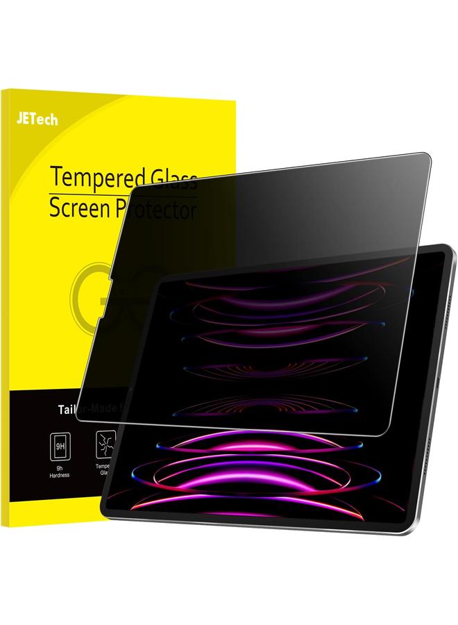 جي تيك واقي شاشة الخصوصية لجهاز ايباد اير 5 4 10.9 انش 2022 2020 الجيل الخامس والرابع وايباد برو 11 انش موديل 2022 2021 2020 2018، غشاء زجاجي مقوى مضاد للتجسس، عبوة واحدة - Image 1