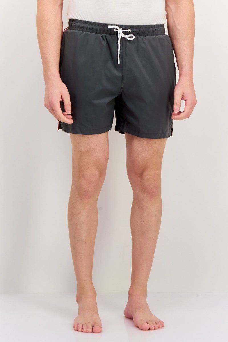 Ufc Men Brand Logo Board Shorts, Grey - Image 1