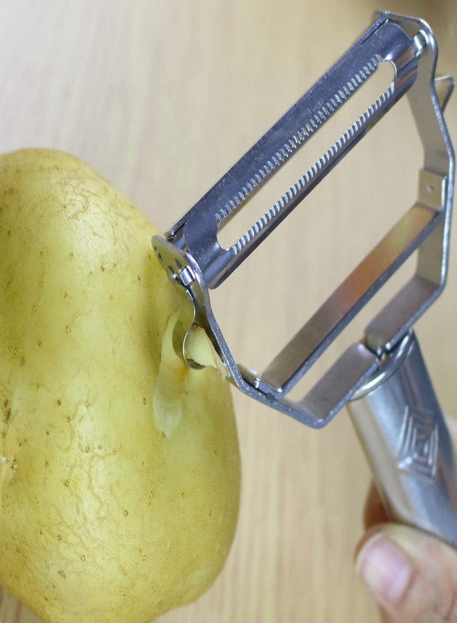ACOMPATIBLE Vegetable Peeler,Potato Peeler,Carrot and Fruit Peeler,Ultra Sharp Dual Julienne Peeler Grater,Stainless Steel Dual Apple Peelers for Kitchen - Image 5