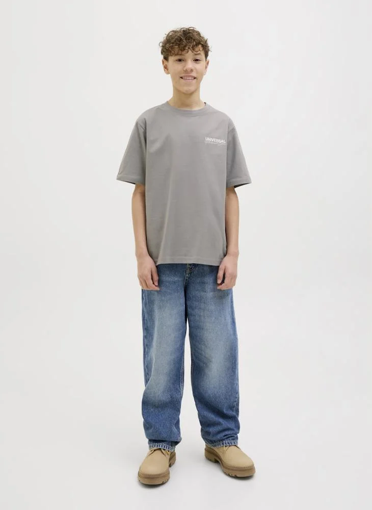 جاك وجونز جونيور Kids Logo Crew Neck T-Shirt