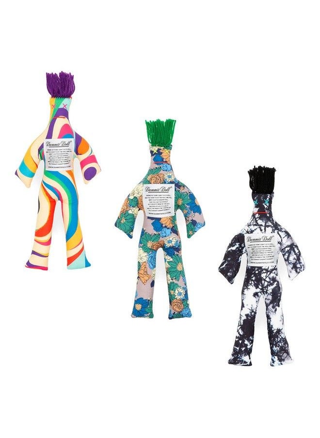 Dammit Doll - Classic Random Color Stress Relief Gag Gift 3 Dolls - Image 1