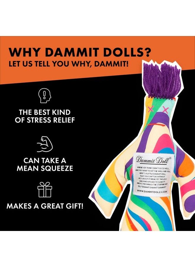 Dammit Doll - Classic Random Color Stress Relief Gag Gift 3 Dolls - Image 1