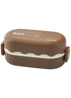 flâneur Square Lunch Box with Transparent Lid, 850ml - Food Container, Leak-Proof and Compact Lunchbox, Ideal for School, Work, and Travel, Eco-Friendly, Portable and Practical  - Image 1