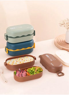 flâneur Square Lunch Box with Transparent Lid, 850ml - Food Container, Leak-Proof and Compact Lunchbox, Ideal for School, Work, and Travel, Eco-Friendly, Portable and Practical  - Image 3