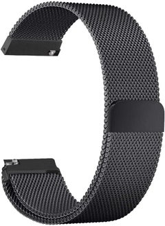 OR Magnet Milanese Loop Stainless Steel Replacement Accessory Sport Fitness Wristband Bracelet Strap for Samsung Gear S3 Black 