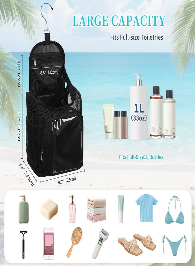 Bagmoly Hanging Shower Caddy Portable - Travel Toiletry Bag for Men & Women, Large Capacity Caddy Dorm Basket, Quick Dry Toiletry Tote Bag with Stain Resistant Bottom for Bathroom, Beach, Camp, Gym - Image 2