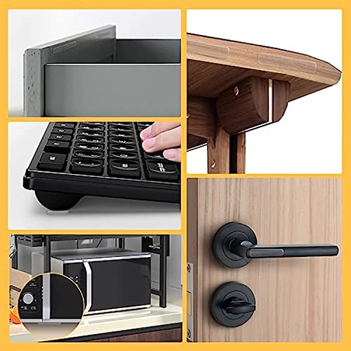 DORMICO Cabinet Door Bumpers Clear Rubber Furniture Bumper Strips 6cm Length, Adhesive Glass Table Top Non Slip Pads Stoppers, Noise Dampening Bumper Pads for Drawers (Pack of 10) - Image 4