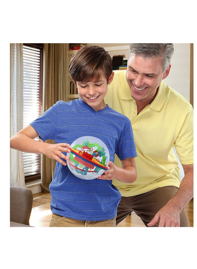Zikra Maze Ball 3D Puzzle Games Intellect Ball with 100 Challenging Barriers 3D Educational Toys that can Develop Children's Brains 3D Puzzle Toys Magical Maze Ball Brain Teasers Puzzle Games (12cm/4.72'') - Image 4