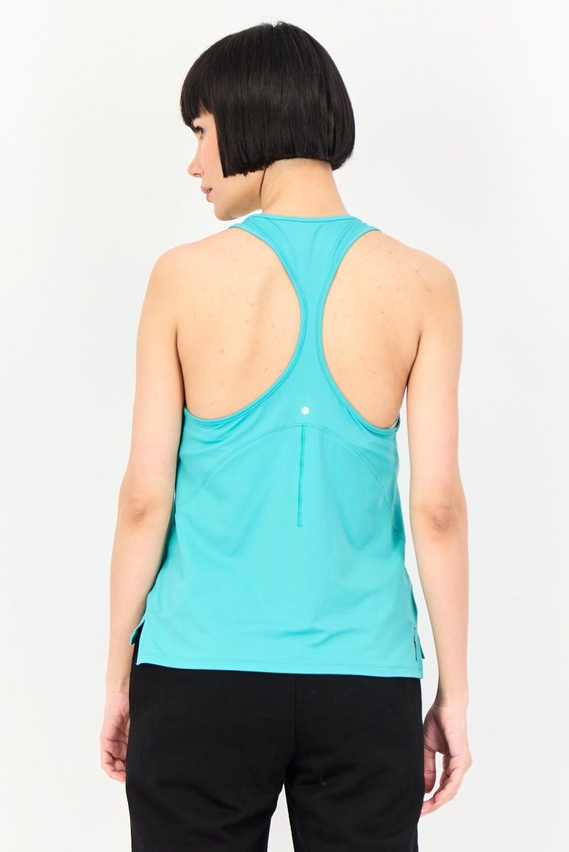 UNDER ARMOUR Women Loose Fit Sleeveless Training Tank Top, Green - Image 3