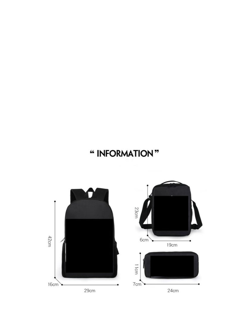 Y&D 3-piece set Kids Backpack School Bag Girls Boys Spiderman Backpack - Image 2