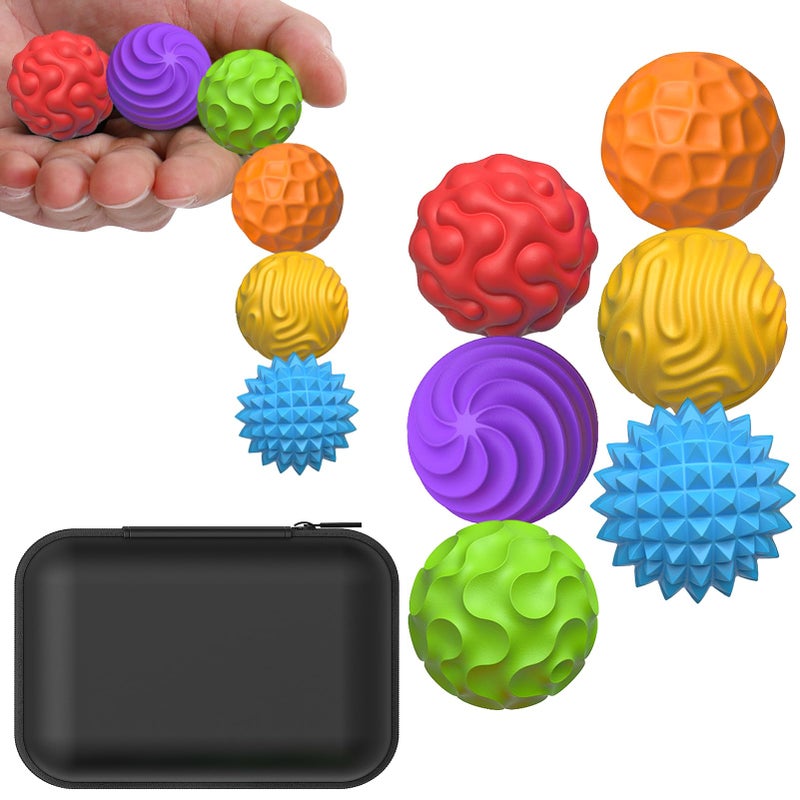 BUSOHA Silicone Fidget Balls 6 Pack Fidget Toys Stress Balls for Adults Sensory Stone Travel Toys for CalmingAutism and ADHDGifts for Teens - Image 3