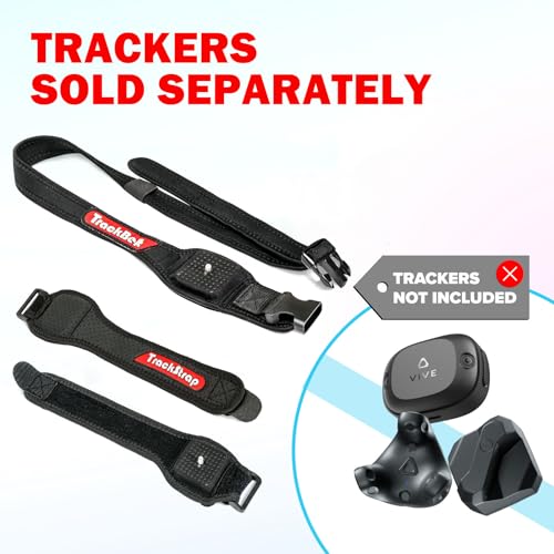 Rebuff Reality Trackstraps for Vive Tracker - Adjustable VR Full Body Tracking Straps, VR Chat Motion Capture, Compatible with Vive Tracker 3.0 2.0 Ultimate, Tundra, (Tracker Sold Separately) Black - Image 3
