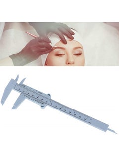 Eyebrow Ruler, Vernier Caliper Tattoo Eyebrow Ruler Eyebrow Stencil, Reusable Permanent Eyebrow Positioning Ruler for Makeup Measuring Eyebrow