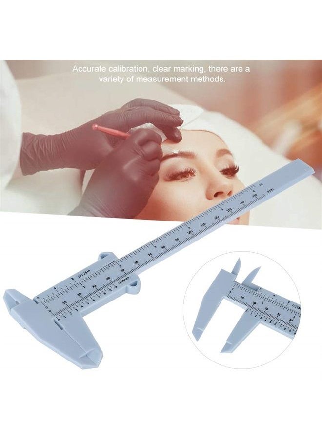 Alucy - Eyebrow Ruler, Vernier Caliper Tattoo Eyebrow Ruler Eyebrow Stencil, Reusable Permanent Eyebrow Positioning Ruler for Makeup Measuring Eyebrow - Image 1