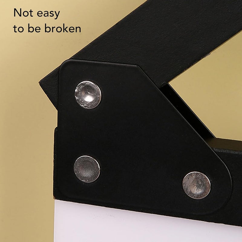 Directors Clapboard Acrylic Wood Home Decor Wide Application Easy Clean Photo Prop Photography Film Clapper Board (20x19.5cm / 7.87x7.68in) - Image 4