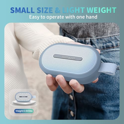 SOWO Wireless Portable Small Speaker, Ultra Magnetic Bluetooth Speaker for Golf Cart, Coverless IP67 Waterproof, 24 H Playtime, Pro Sound, Clip Hanging Design for Outdoor, Indoor - Blue - Image 3