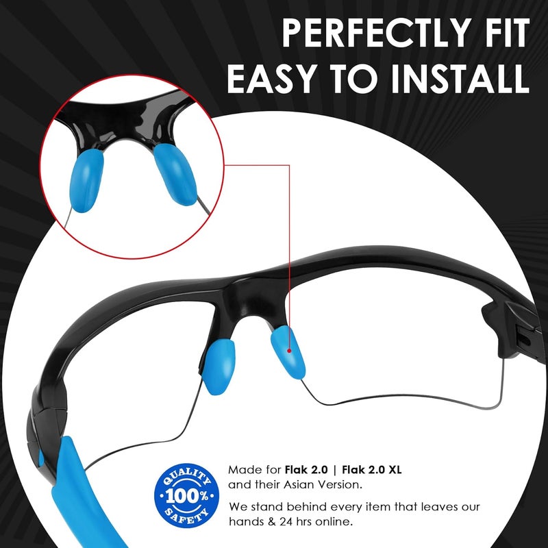 BLAZERBUCK Replacement Nose Pads Nose Piece for Oakley Flak 2.0/Flak 2.0 XL/Flak 2.0 Asian Fit/Flak XS/Flak XXS Sunglasses - Image 2